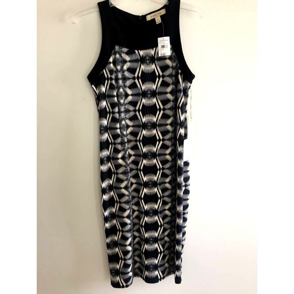 Presley Skye Black, Cream & Grey‎ Pattern Dress Tribal Size X-Large - Picture 3 of 10